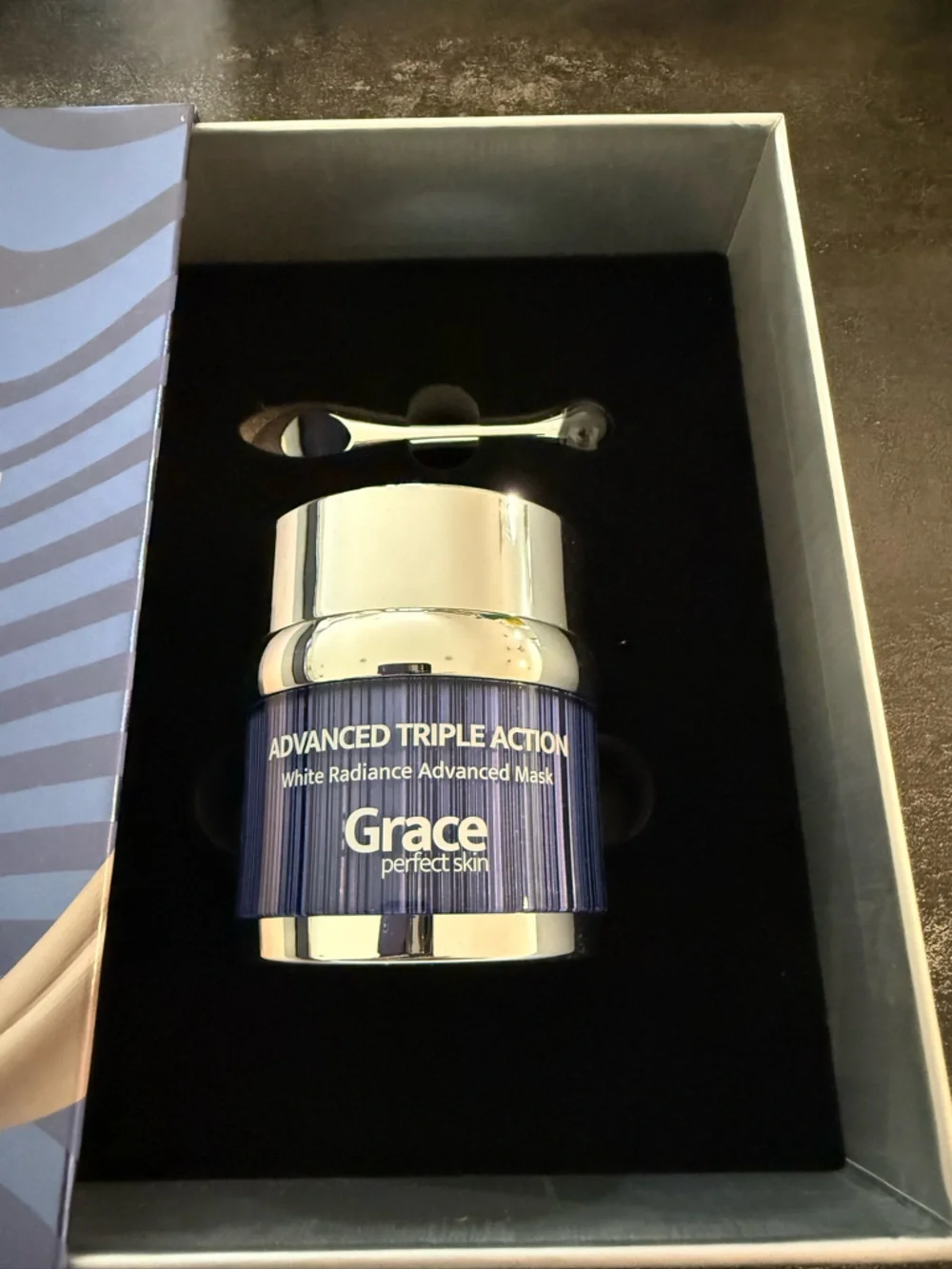 Grace Advanced Triple Action Mask - Blue &‎ Silver Jar